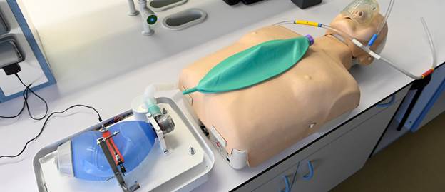 A simple lung ventilator called Q-Vent, for infected patients facing the coronavirus disease (COVID-19), which was created at Comenius University, is seen in Bratislava, Slovakia April 2, 2020. Picture taken April 2, 2020. This device don't replace lung ventilation but helps ride through a certain period of waiting for the lung ventilation ? which is the biggest problem in Italy. REUTERS/Radovan Stoklasa - RC21XF931X4G